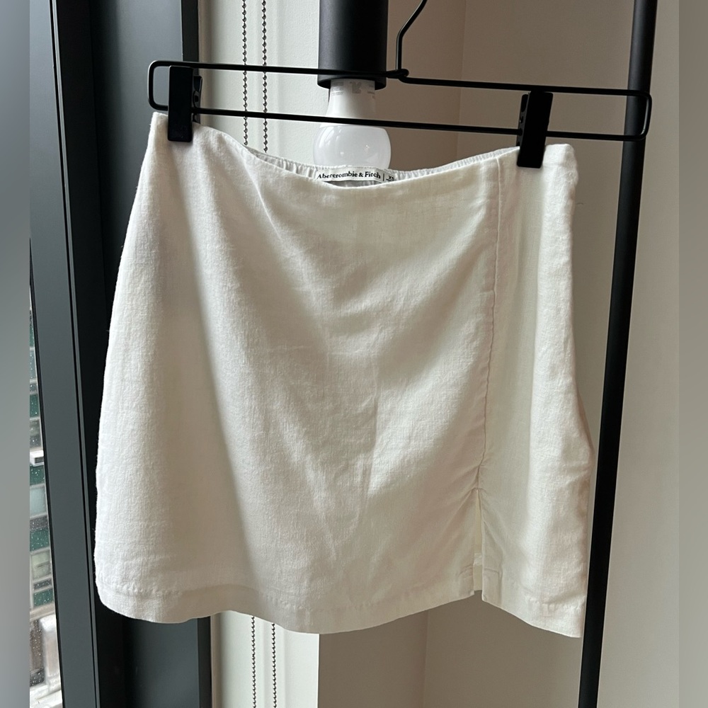 White Abercrombie Mini Skirt